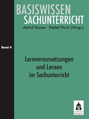cover image of Lernvoraussetzungen und Lernen im Sachunterricht